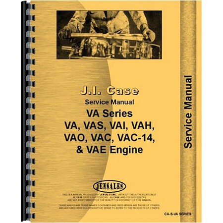 Aftermarket Tractor Service Manual Fits Case VAI VAH VAE VAC VA VAO RAP67917